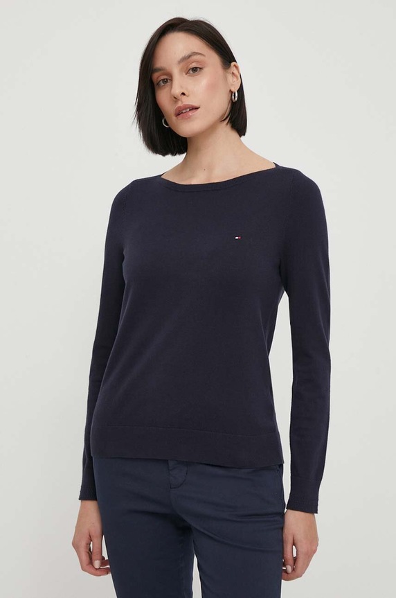 Sveter Tommy Hilfiger lodičkový tmavomodrá WW0WW42050