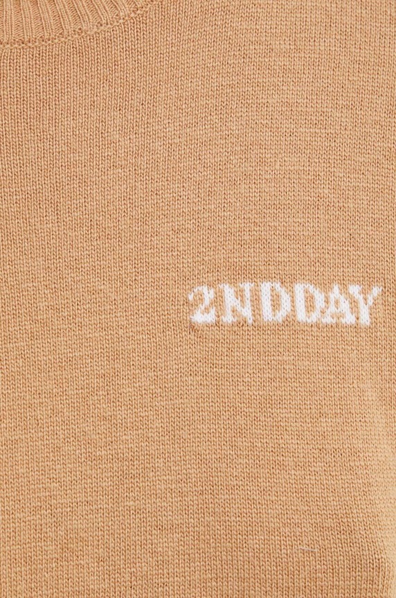 Pulover s dodatkom vune 2NDDAY Lance 2ND TT - Soft Wool Blen 2000340408 smeđa