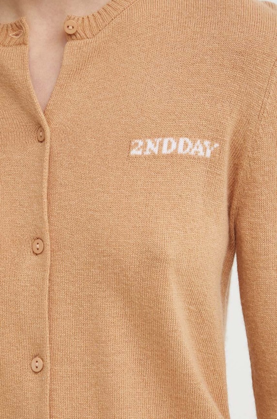 2NDDAY kardigan con aggiunta di lana 2ND Vinny TT - Soft Wool Blen 2000341408 marrone