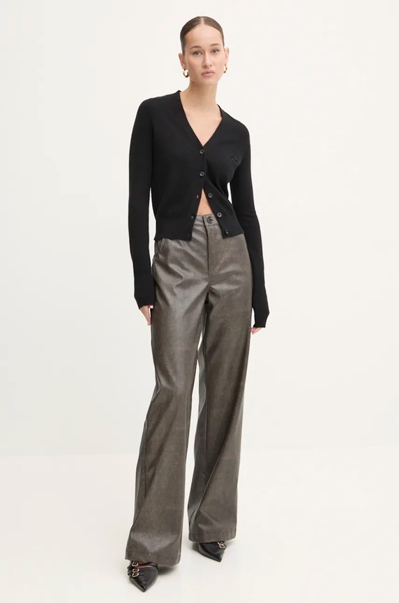 Diesel cardigan din lână M-ARTE A13015.0GEAY negru AA00