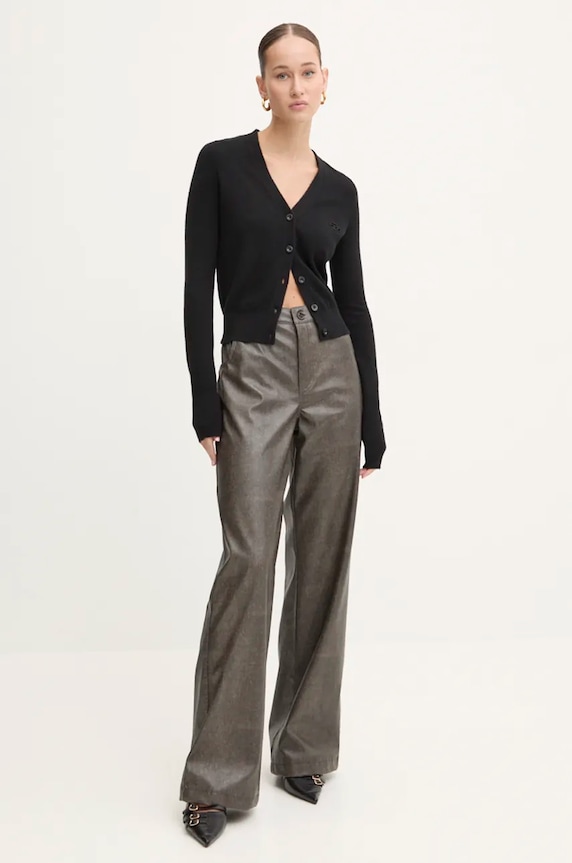 Diesel cardigan din lână M-ARTE A13015.0GEAY negru AA00