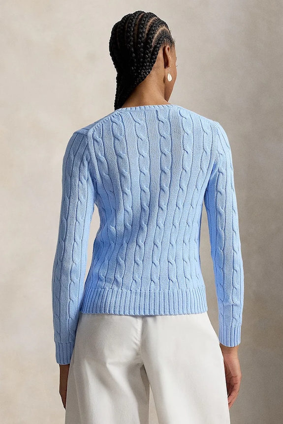 Polo Ralph Lauren светр бавовняний жіночий 211971870 блакитний AA00