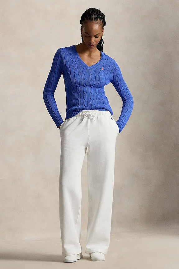 Odjeća Polo Ralph Lauren pulover za žene od pamuka 211971870 plava