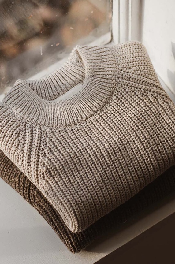 Chłopiec That's mine sweter bawełniany dziecięcy FLO50 FLO50 beżowy