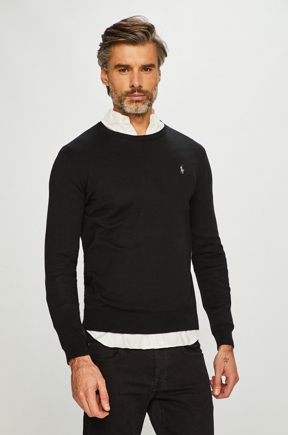 Polo Ralph Lauren - Pulóver sima fekete 710684957008