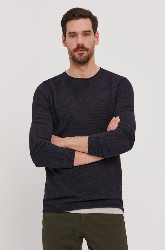 Selected Homme - Sweter granatowy 16062814