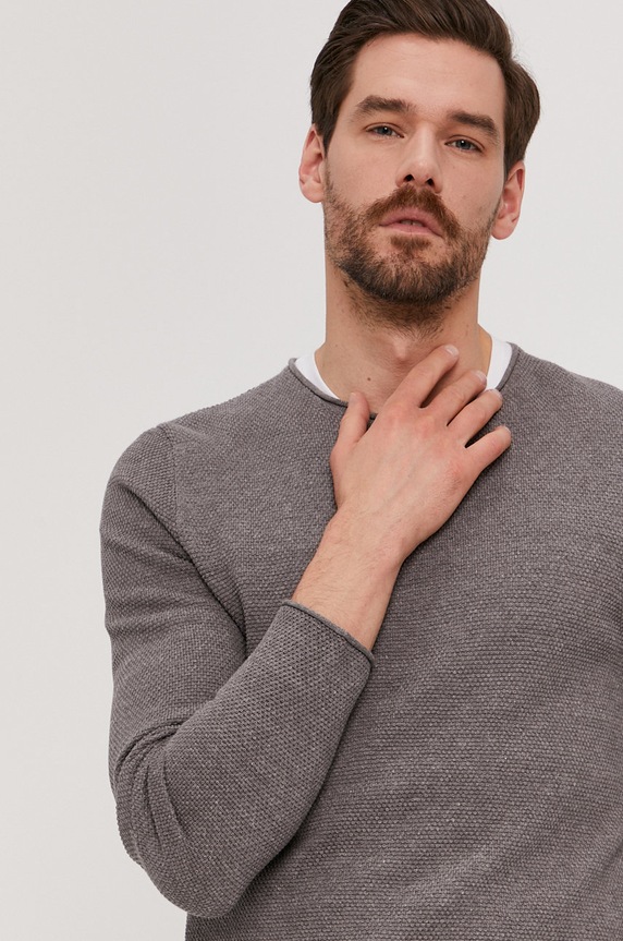 Selected Homme - Sveter sivá 16062814
