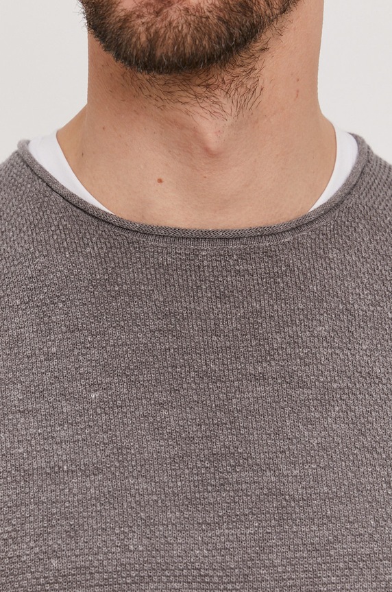 Selected Homme - Sveter 16062814 sivá