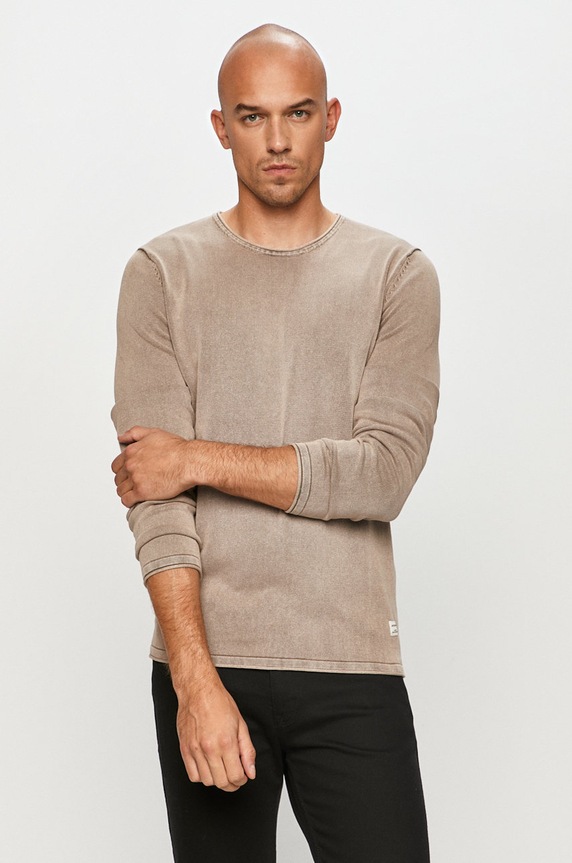 Jack & Jones - Svetr kulatý šedá 12174001