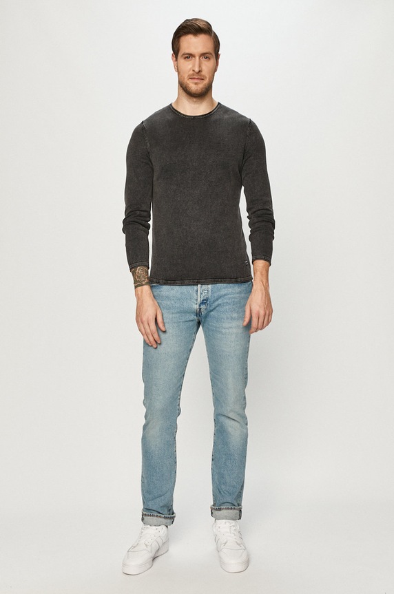 Jack & Jones - Sweter 12174001 12174001 szary AA00