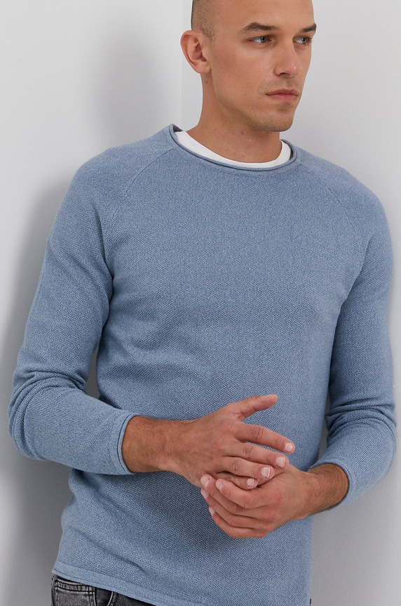 Jack & Jones Sweter 12157321 fioletowy