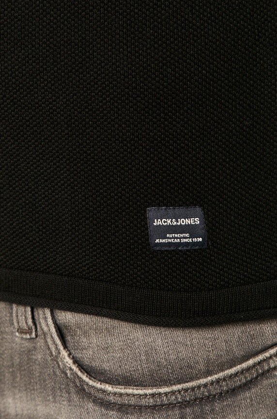 Jack & Jones - Sweter 12157321. czarny