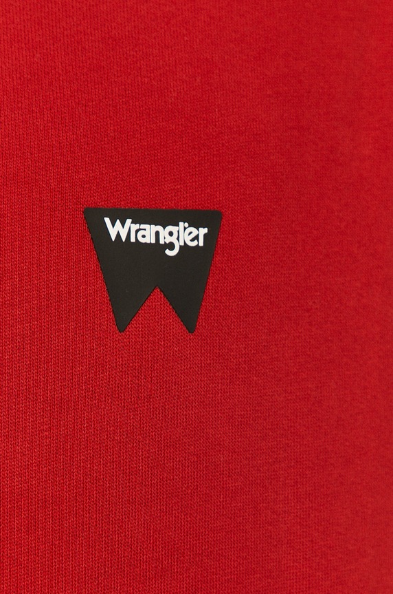 Wrangler - Bavlnená mikina W6589HA47 červená