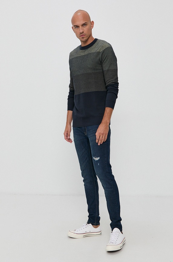 Jack & Jones Sweter 12193492 zielony AA00