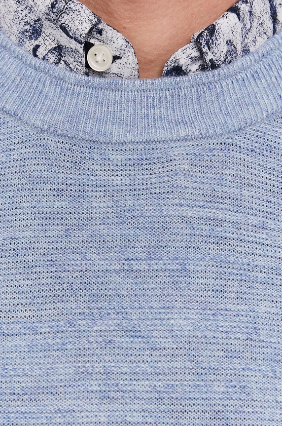 Selected Homme Sweter 16074710 niebieski