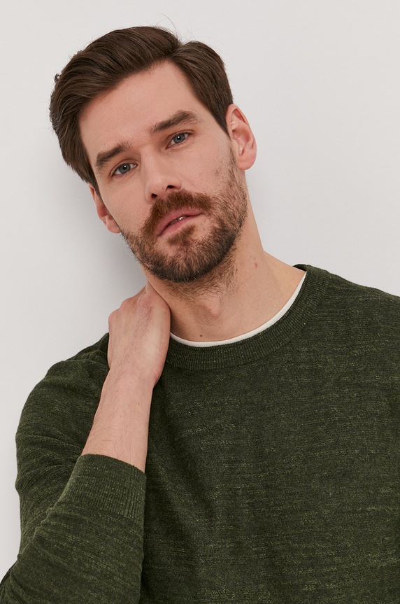 Selected Homme Sweter zielony 16074710