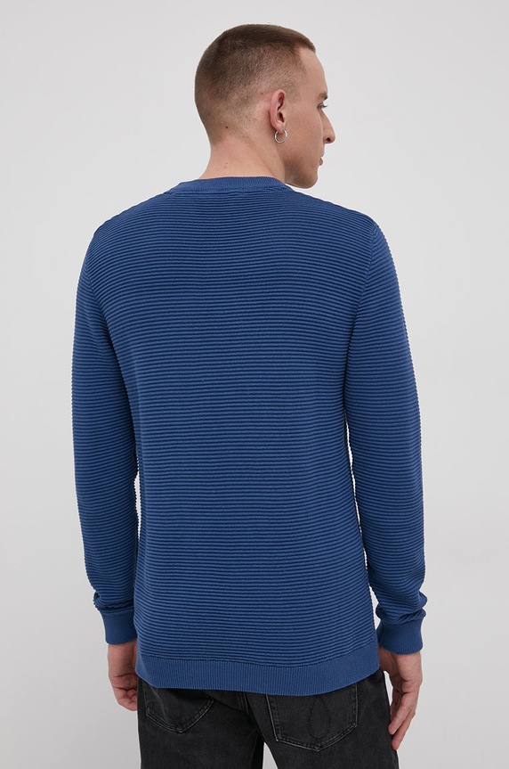 Odzież Solid Sweter bawełniany 21106094.194026 niebieski