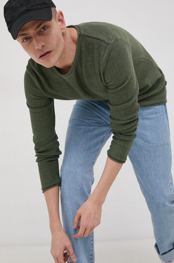 Solid Sweter pozostałe zielony 21104152.1903151