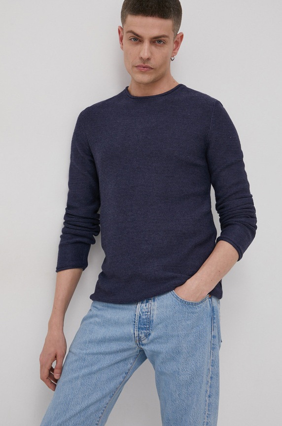Solid Sweter pozostałe granatowy 21104152.1939371
