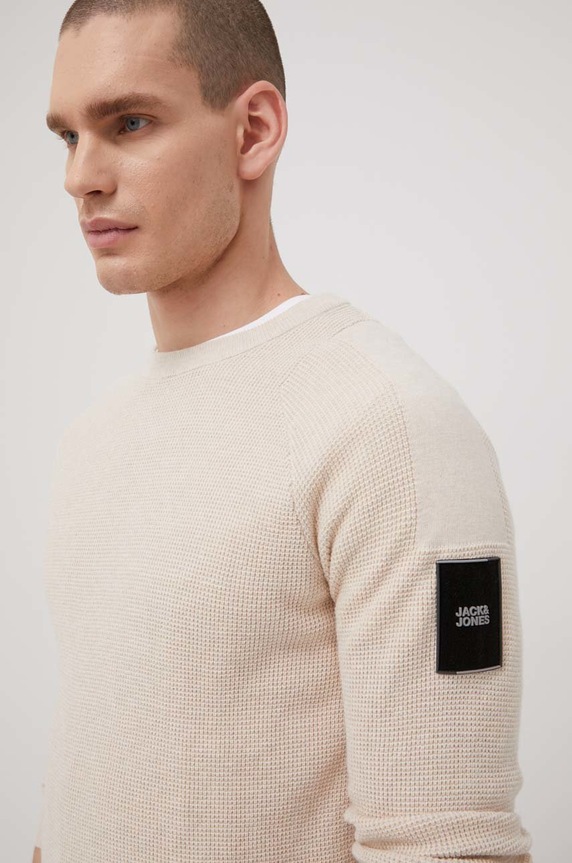 Sveter Jack & Jones béžová 12204596.Moonbeam