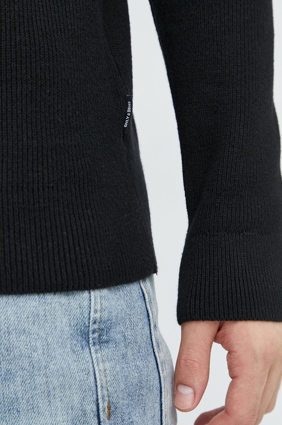 Only & Sons sweter 22023202.Black czarny