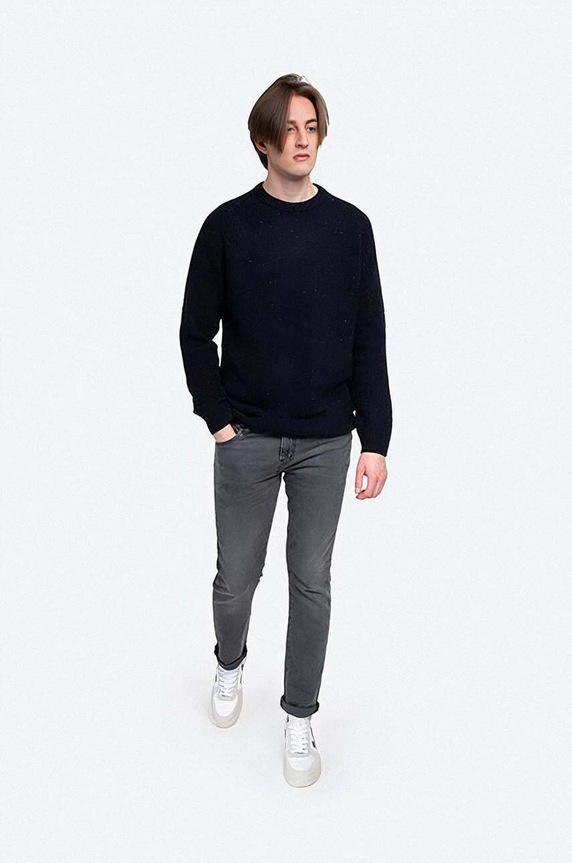 Vlněný svetr Carhartt WIP I010977 námořnická modř AA00