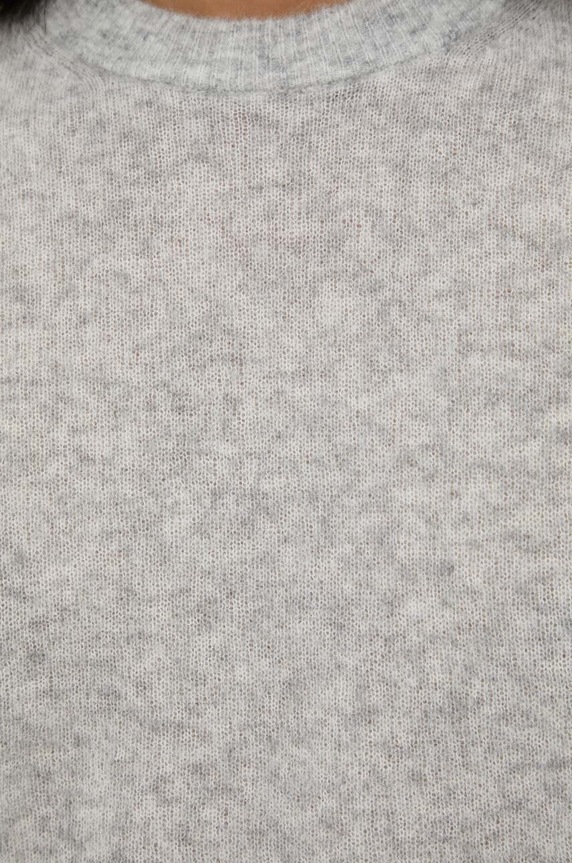 American Vintage sweter wełniany MRAZ18A szary