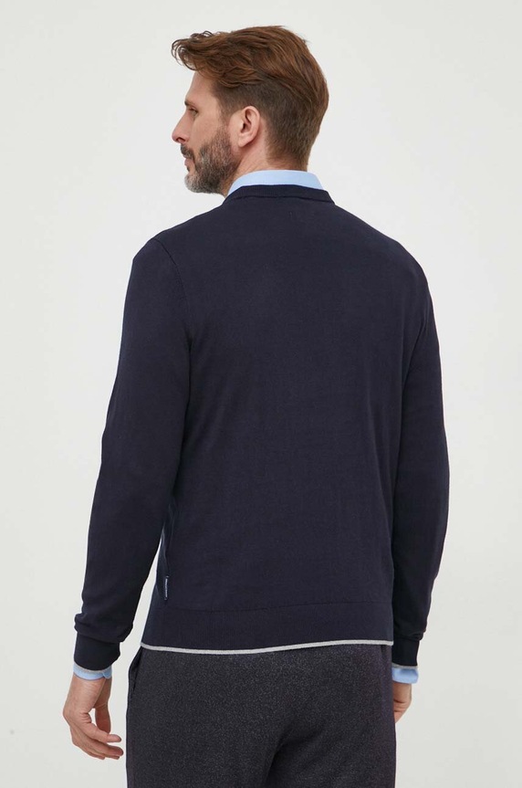 Oblečení Svetr s příměsí kašmíru Armani Exchange 8NZM6A.ZM1HZ.NOS námořnická modř