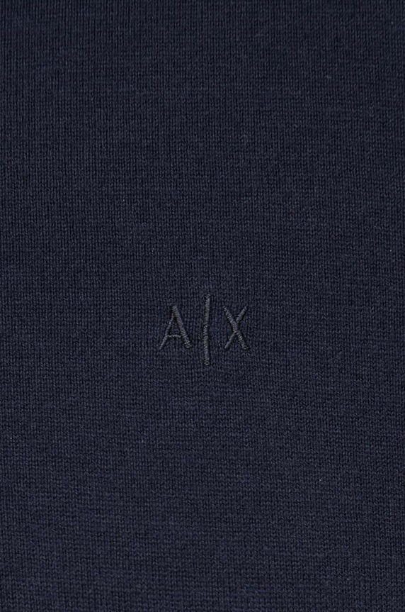 Svetr s příměsí kašmíru Armani Exchange 8NZM6A.ZM1HZ.NOS námořnická modř