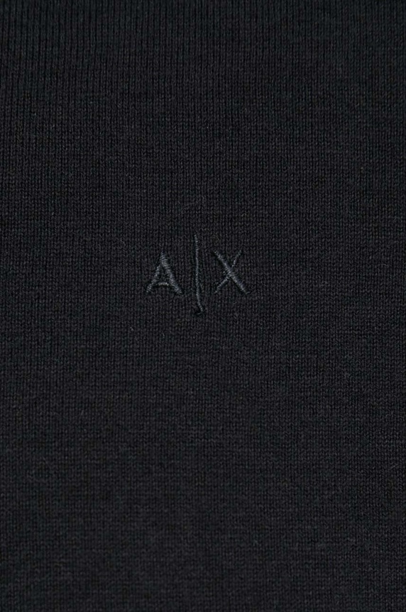 Armani Exchange sweter z domieszką kaszmiru 8NZM6A.ZM1HZ.NOS czarny