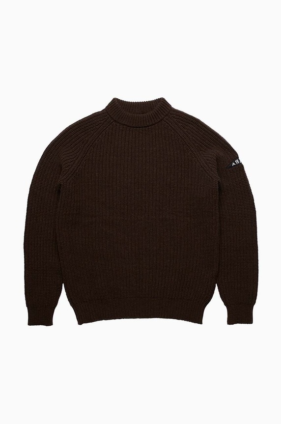 by Parra wool jumper chunky brown 48430.CAMEL