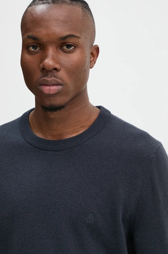 Marc O'Polo sweter z domieszką wełny granatowy 5000009265
