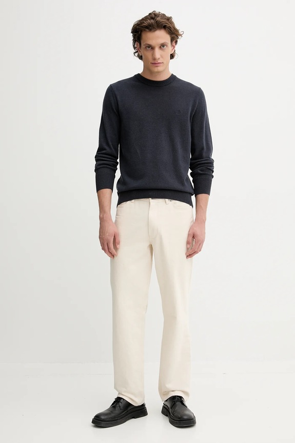 Marc O'Polo sweter z domieszką wełny 5000009265 granatowy AW25
