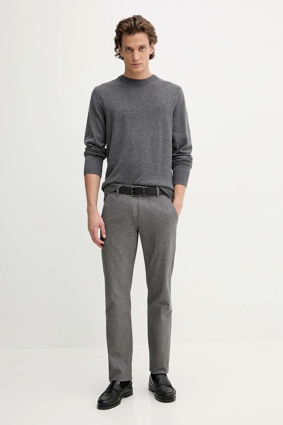 Marc O'Polo sweter z domieszką wełny 5000009265 szary AW25