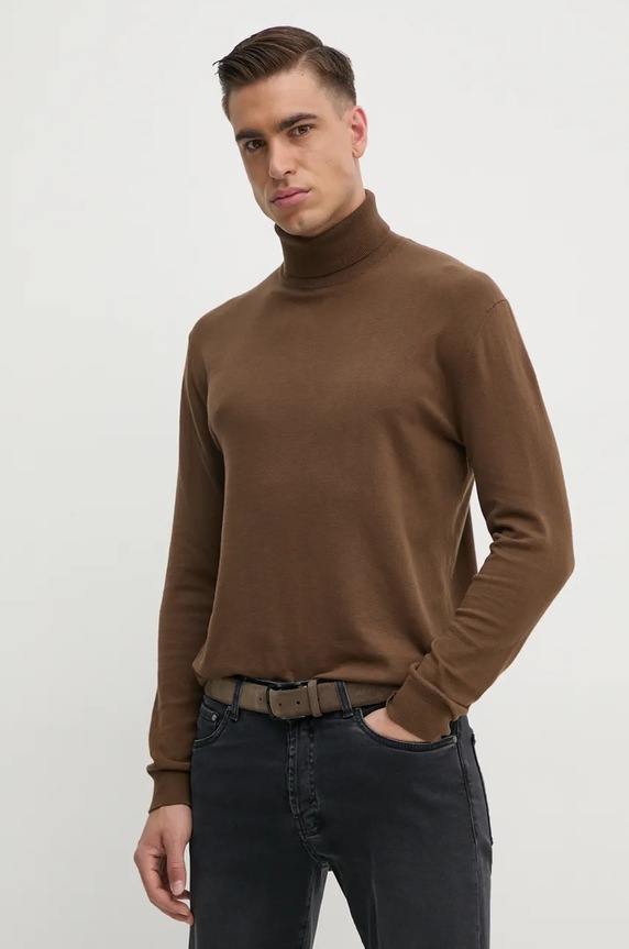 Svetr United Colors of Benetton hnědá 10CVU2519