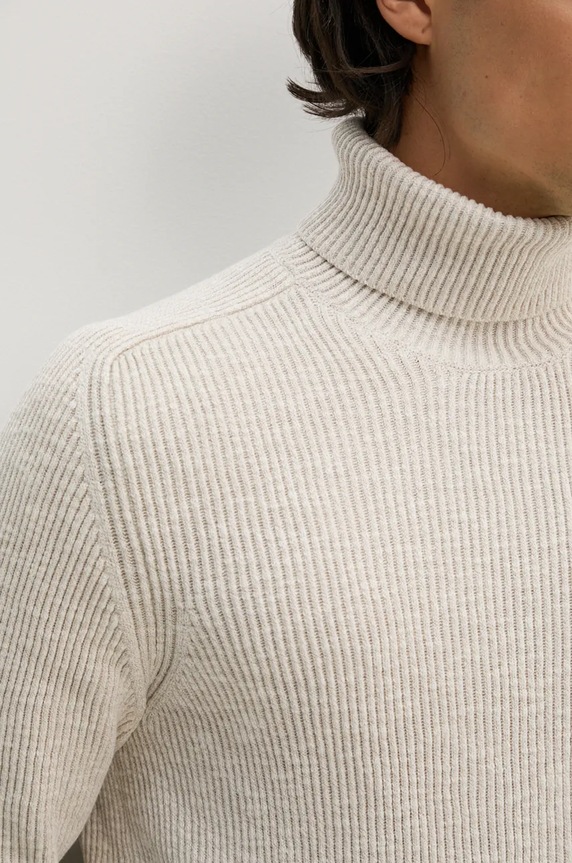 Marc O'Polo sweter bawełniany M29502160338 beżowy