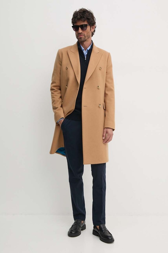 BOSS sweter bawełniany Padro-L 50516914 granatowy AA00
