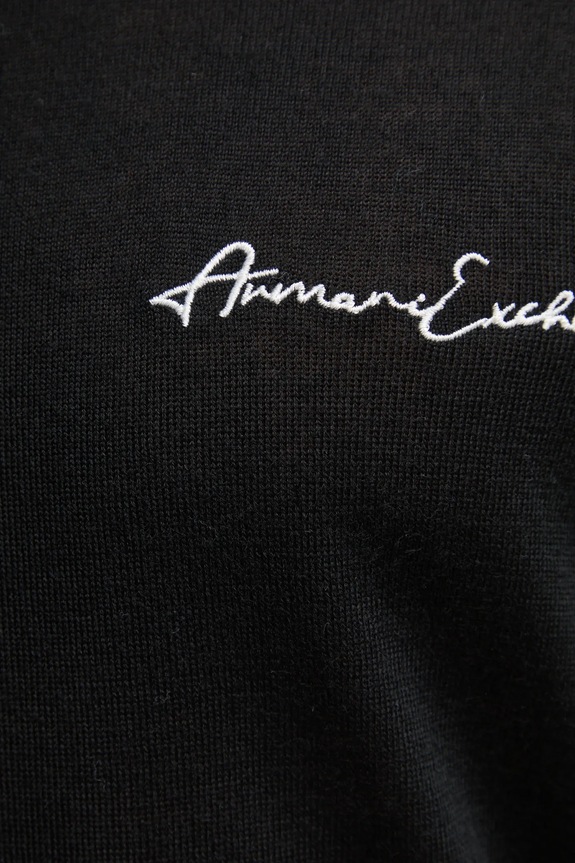 Armani Exchange pulover de lana 8NZM5A.ZM1YZ negru