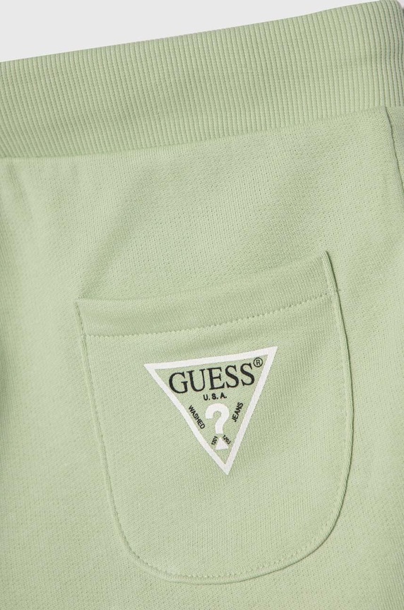 Αγορίστικα Παιδικό βαμβακερό σορτς Guess L93Q25.KAUG0.PPYH πράσινο