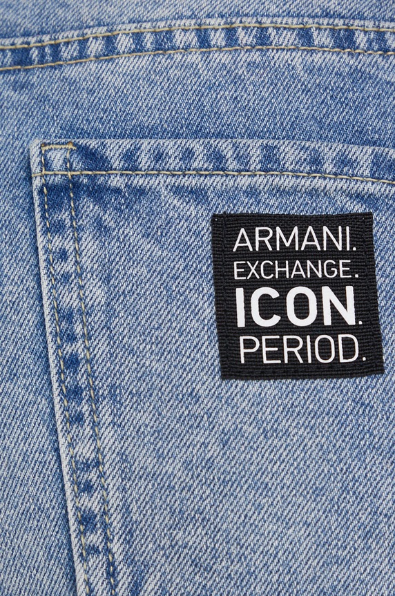 Armani Exchange pantaloni scurti jeans albastru 8NYJ59.Y2AAZ.NOS