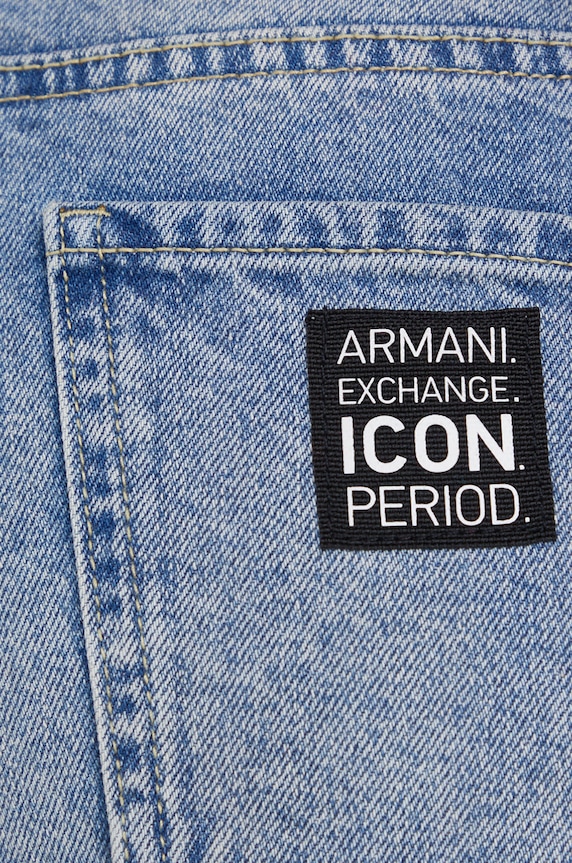 Armani Exchange pantaloni scurti jeans albastru 8NYJ59.Y2AAZ.NOS
