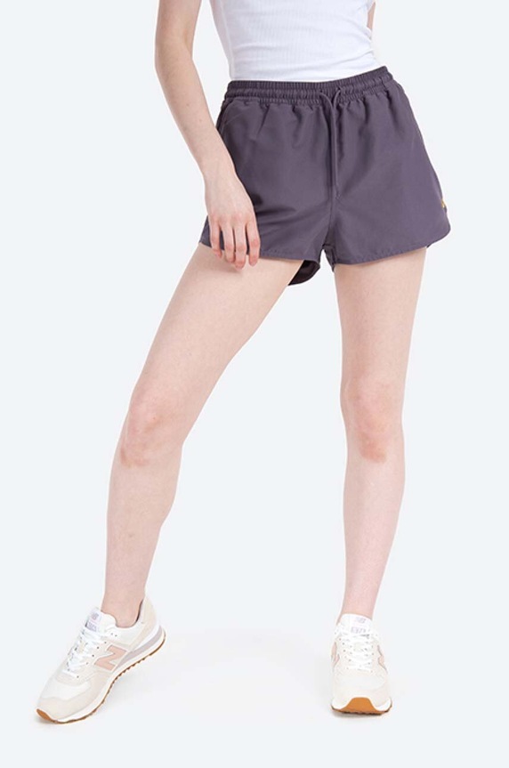 Carhartt WIP shorts W Chase Swim plain violet I028940.