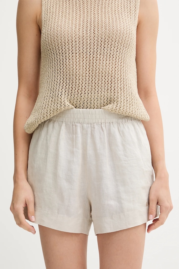 MC2 Saint Barth pantaloncini in cotone alta beige MEA002