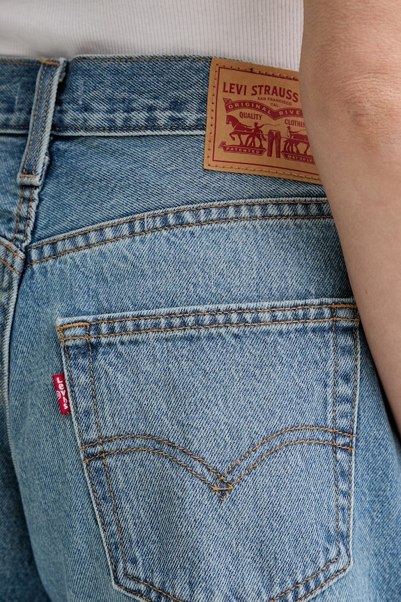 Τζιν σορτς Levi's 94 BAGGY SHORT μπλε 001JO