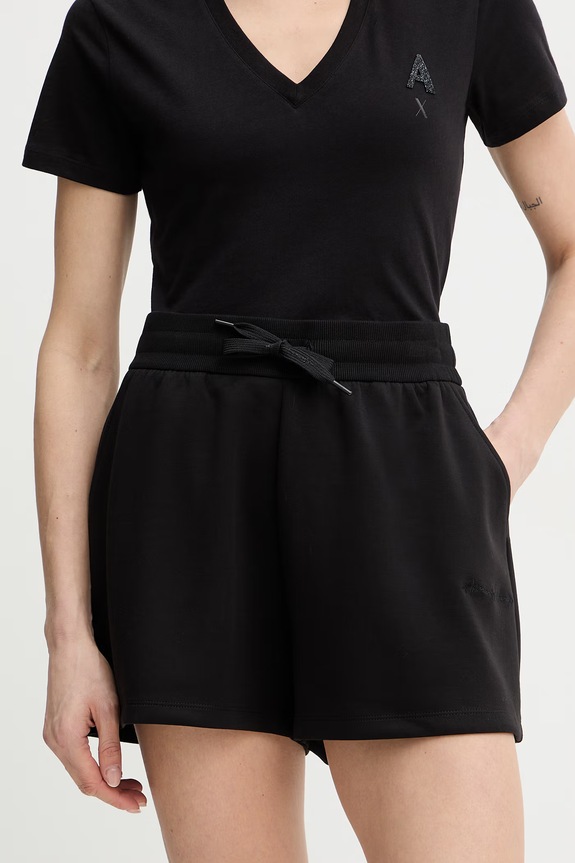 Armani Exchange pantaloni scurți uni negru XW000838.AF13397.NOS