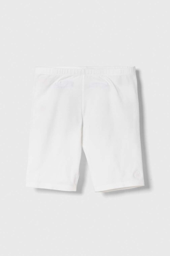 Dětské kraťasy United Colors of Benetton pletenina bílá 3MT1C901D.G.NOS