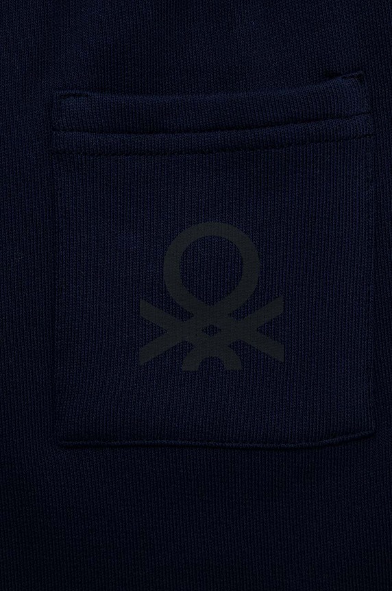 Băieți United Colors of Benetton pantaloni scurți din bumbac pentru copii 3J70G900P.P.NOS bleumarin