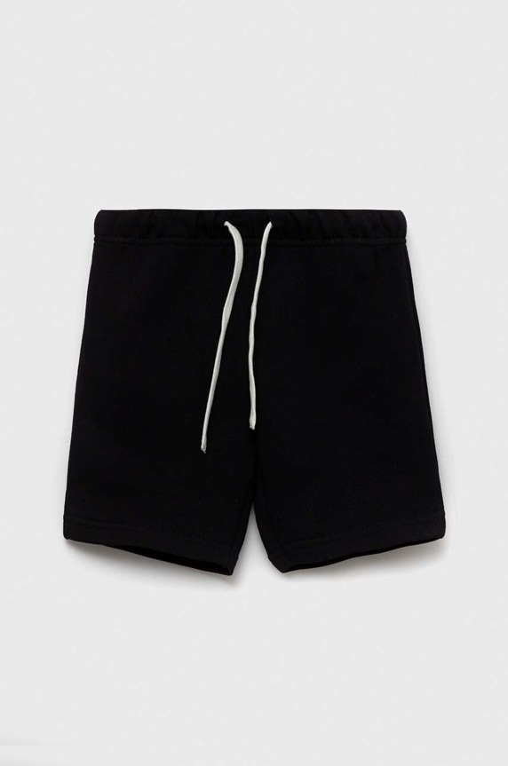 United Colors of Benetton pantaloni scurți din bumbac pentru copii casual negru 3J70G900P.P.NOS