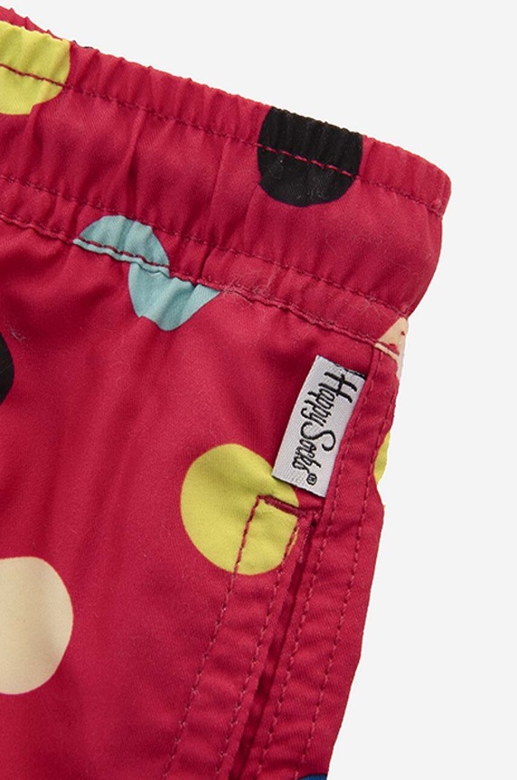 Deklice Otroške kratke hlače Happy Socks Big Dot KBDO116.3500 rdeča