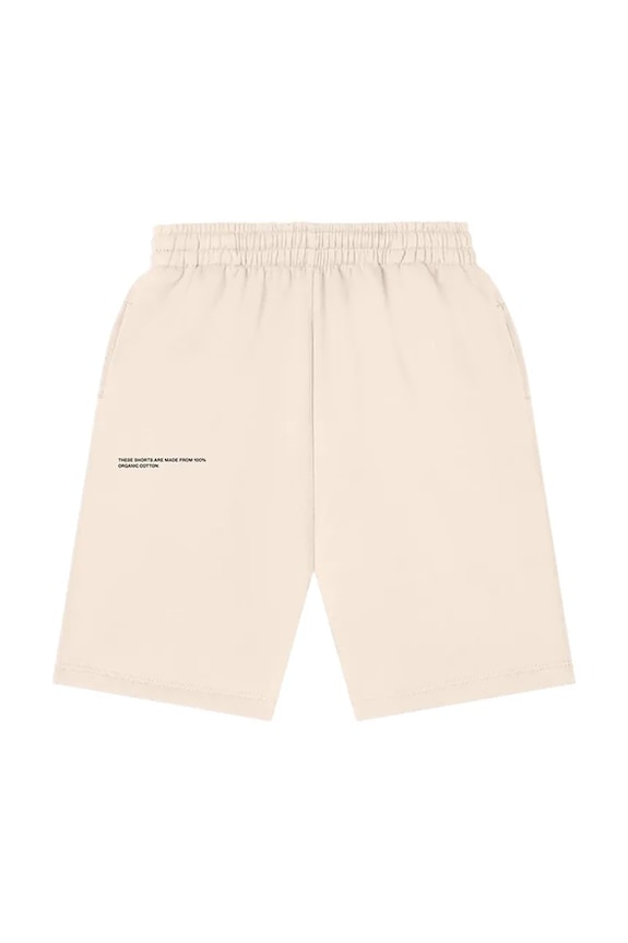 Pangaia rövidnadrág KIDS' 365 MIDWEIGHT LONG SHORTS hétköznapi bézs 10000425.CORE